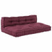 Perna pentru canapea pe palet 2 pcs Bordo 120 x 80 x 38 cm - WALTI WALTI