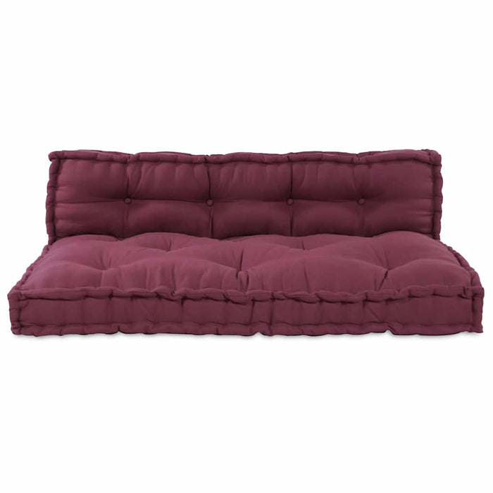 Perna pentru canapea pe palet 2 pcs Bordo 120 x 80 x 38 cm - WALTI WALTI