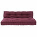 Perna pentru canapea pe palet 2 pcs Bordo 120 x 80 x 38 cm - WALTI WALTI