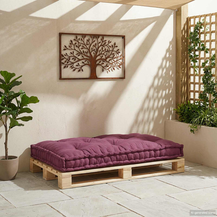 Perna pentru canapea pe palet Bordo 120 x 80 x 12 cm Țesătură WALTI