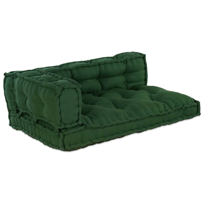Perna pentru canapea pe palet 3 pcs Verde 120 x 80 x 38 cm - WALTI WALTI