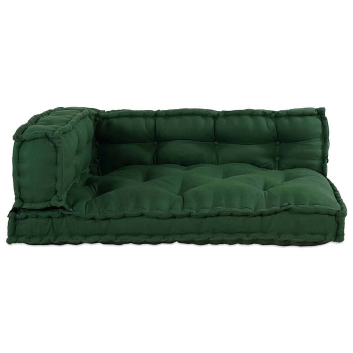 Perna pentru canapea pe palet 3 pcs Verde 120 x 80 x 38 cm - WALTI WALTI