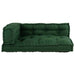 Perna pentru canapea pe palet 3 pcs Verde 120 x 80 x 38 cm - WALTI WALTI