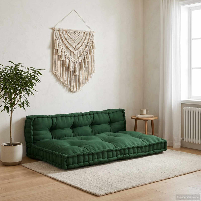 Perna pentru canapea pe palet 2 pcs Verde 120 x 80 x 38 cm - WALTI WALTI