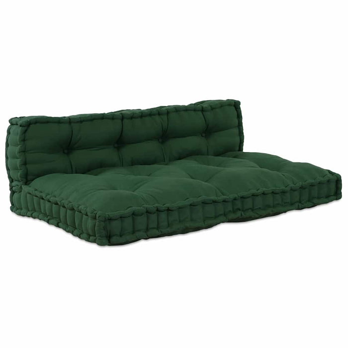 Perna pentru canapea pe palet 2 pcs Verde 120 x 80 x 38 cm - WALTI WALTI