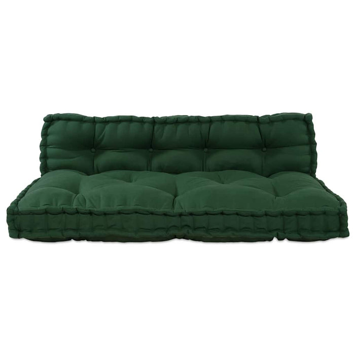 Perna pentru canapea pe palet 2 pcs Verde 120 x 80 x 38 cm - WALTI WALTI