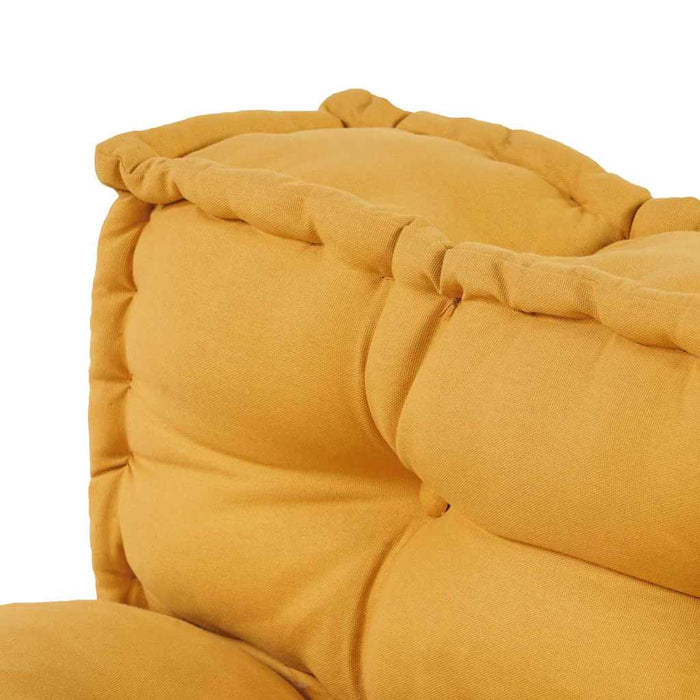 Perna pentru canapea pe palet 2 pcs Galben 120 x 80 x 38 cm - WALTI WALTI