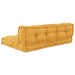 Perna pentru canapea pe palet 2 pcs Galben 120 x 80 x 38 cm - WALTI WALTI