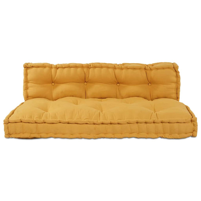 Perna pentru canapea pe palet 2 pcs Galben 120 x 80 x 38 cm - WALTI WALTI