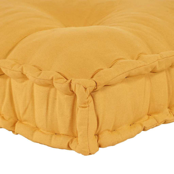 Perna pentru canapea pe palet Galben 120 x 80 x 12 cm Țesătură - WALTI WALTI