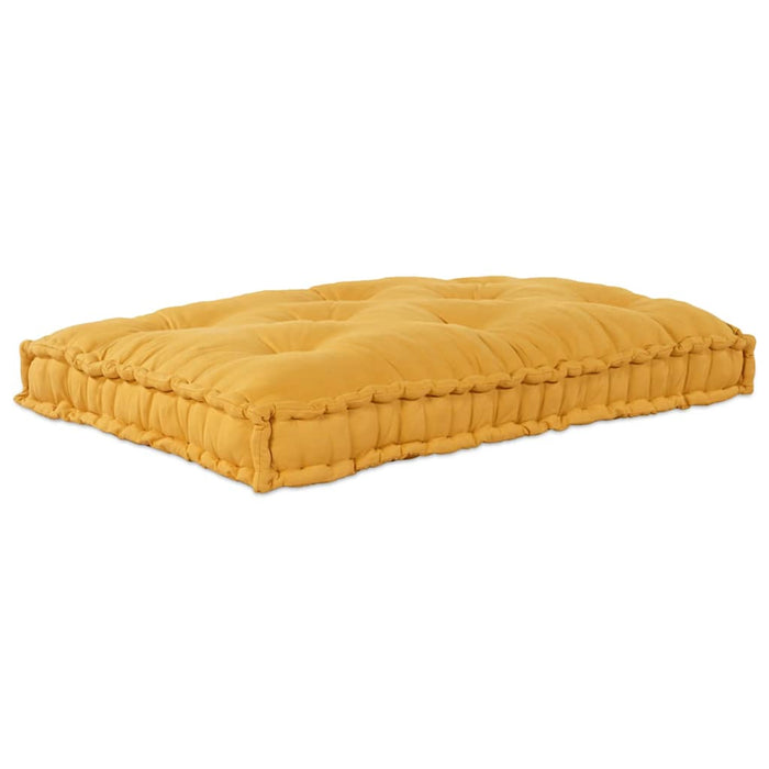 Perna pentru canapea pe palet Galben 120 x 80 x 12 cm Țesătură - WALTI WALTI