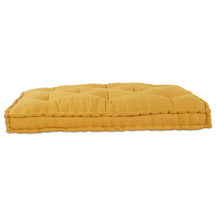 Perna pentru canapea pe palet Galben 120 x 80 x 12 cm Țesătură - WALTI WALTI