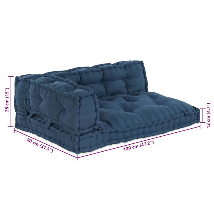 Canapea modulară 3 pcs Indigo 120 x 80 x 38 cm țesătură - WALTI WALTI