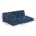 Canapea modulară 3 pcs Indigo 120 x 80 x 38 cm țesătură - WALTI WALTI