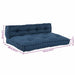Canapea modulară 2 pcs Indigo 120 x 80 x 38 cm țesătură - WALTI WALTI