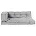 Canapea modulară 3 pcs Gri 120 x 80 x 38 cm țesătură - WALTI WALTI