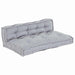 Canapea modulară 2 pcs Gri 120 x 80 x 38 cm țesătură - WALTI WALTI