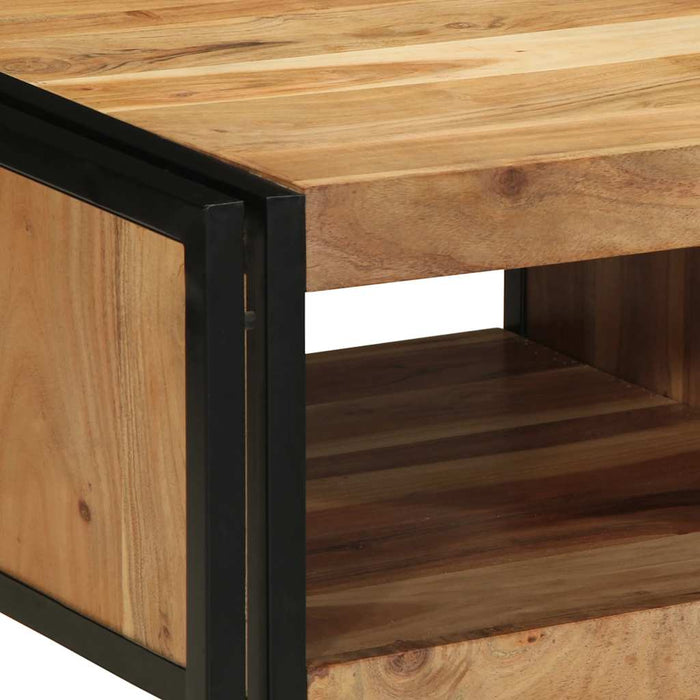 Masuta de cafea 50x50x38 cm din lemn masiv de salcam - WALTI WALTI