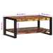 Masuta de cafea multicolora 90x50x38 cm lemn masiv recuperat - WALTI WALTI