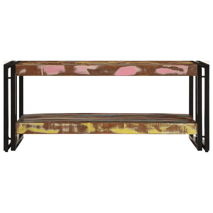 Masuta de cafea multicolora 90x50x38 cm lemn masiv recuperat - WALTI WALTI