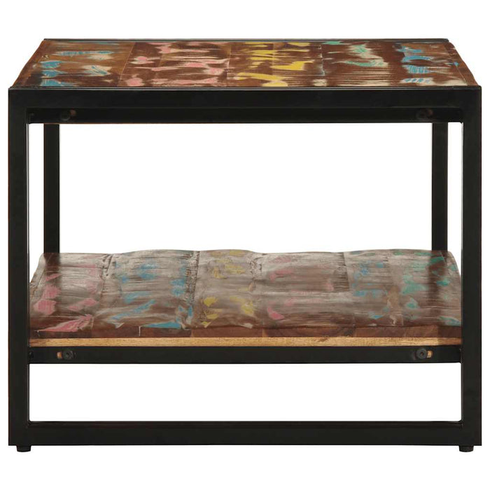 Masuta de cafea multicolora 90x50x38 cm lemn masiv recuperat - WALTI WALTI