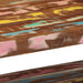 Masuta de cafea multicolora 90x50x38 cm lemn masiv recuperat - WALTI WALTI