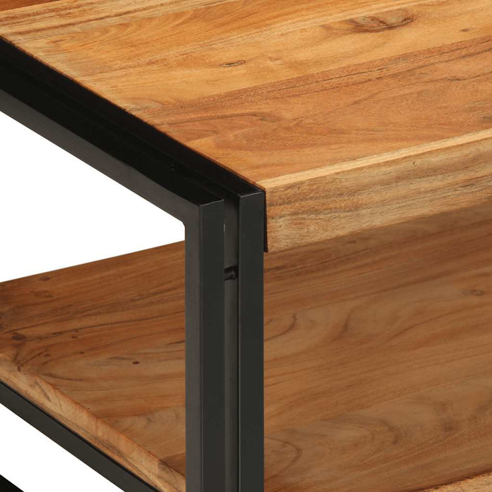 Masuta de cafea 70x50x38 cm din lemn masiv de salcam - WALTI WALTI