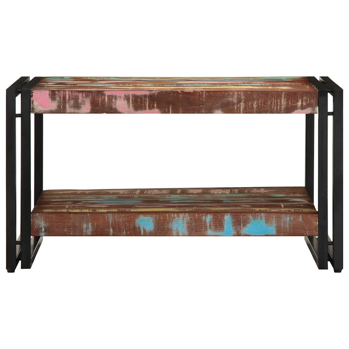 Masuta de cafea multicolora 70x50x38 cm lemn masiv recuperat - WALTI WALTI