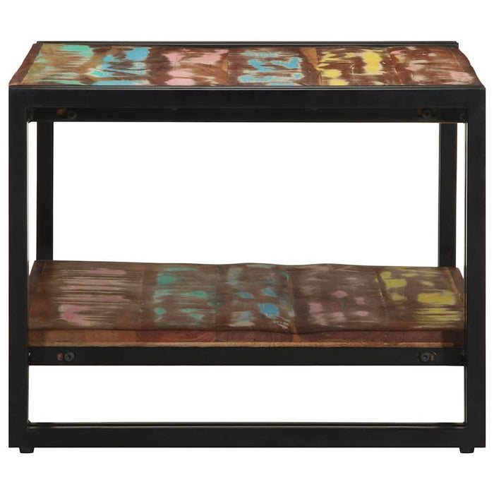 Masuta de cafea multicolora 70x50x38 cm lemn masiv recuperat - WALTI WALTI