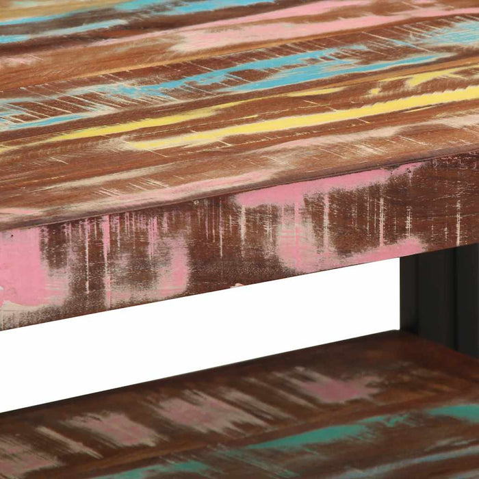 Masuta de cafea multicolora 70x50x38 cm lemn masiv recuperat - WALTI WALTI