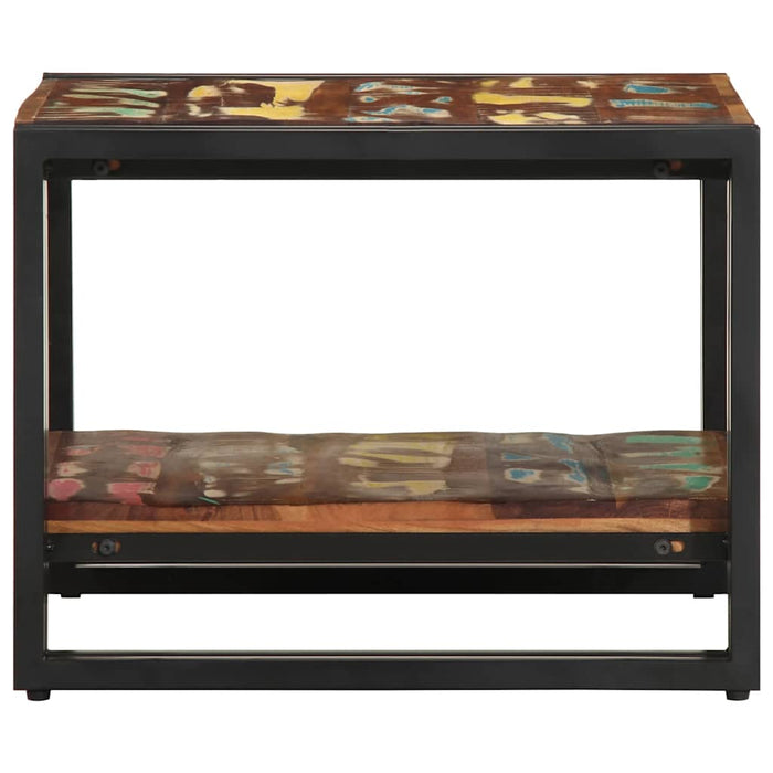 Masuta de cafea multicolora 50x50x38 cm lemn masiv recuperat - WALTI WALTI