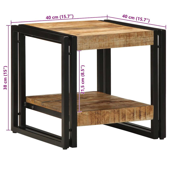 Masă de cafea Maro 40 x 40 x 38 cm Lemn de mango solid - WALTI WALTI