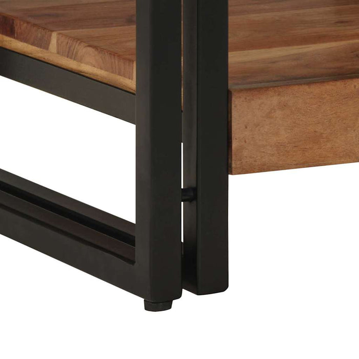 Masă de cafea Maro 40 x 40 x 38 cm Lemn Solid de Acacia - WALTI WALTI