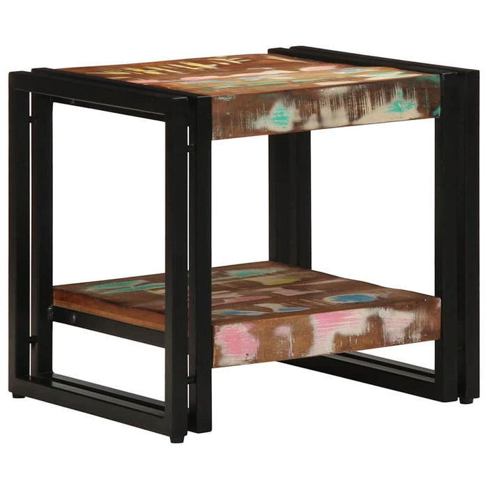 Masă de cafea Multicolour 40 x 40 x 38 cm Lemn recuperat masiv - WALTI WALTI