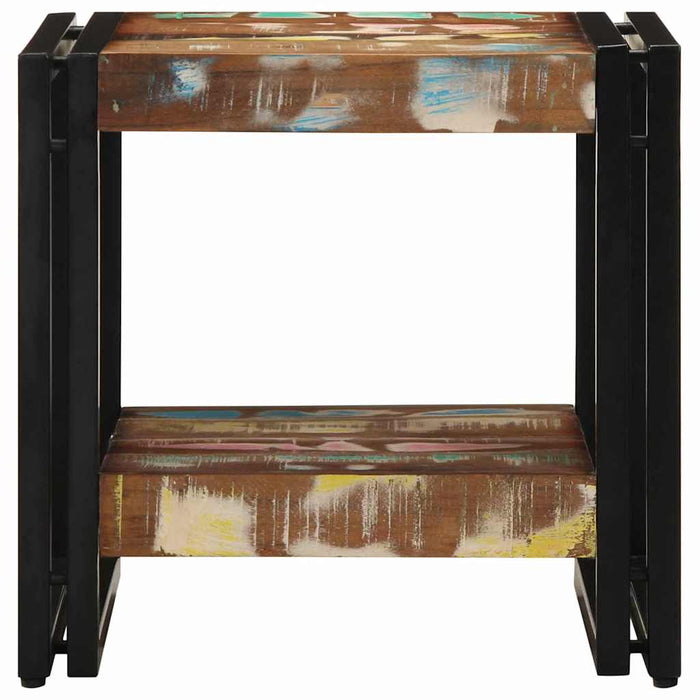 Masă de cafea Multicolour 40 x 40 x 38 cm Lemn recuperat masiv - WALTI WALTI
