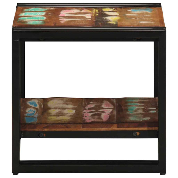 Masă de cafea Multicolour 40 x 40 x 38 cm Lemn recuperat masiv - WALTI WALTI