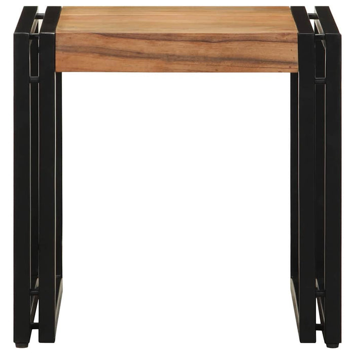 Masă de cafea Maro 40 x 40 x 38 cm Lemn Solid de Acacia - WALTI WALTI