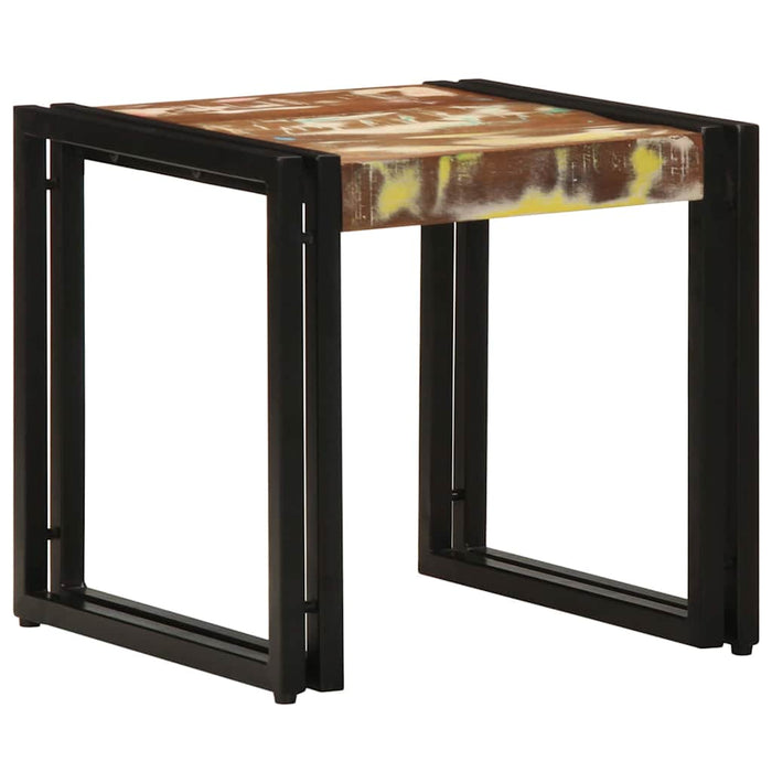 Masă de cafea Multicolour 40 x 40 x 38 cm Lemn recuperat masiv - WALTI WALTI