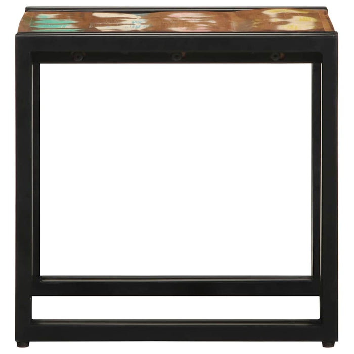 Masă de cafea Multicolour 40 x 40 x 38 cm Lemn recuperat masiv - WALTI WALTI