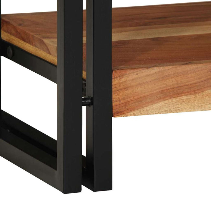 Masă de consolă Maro 120 x 33 x 75 cm Lemn Solid de Acacia WALTI