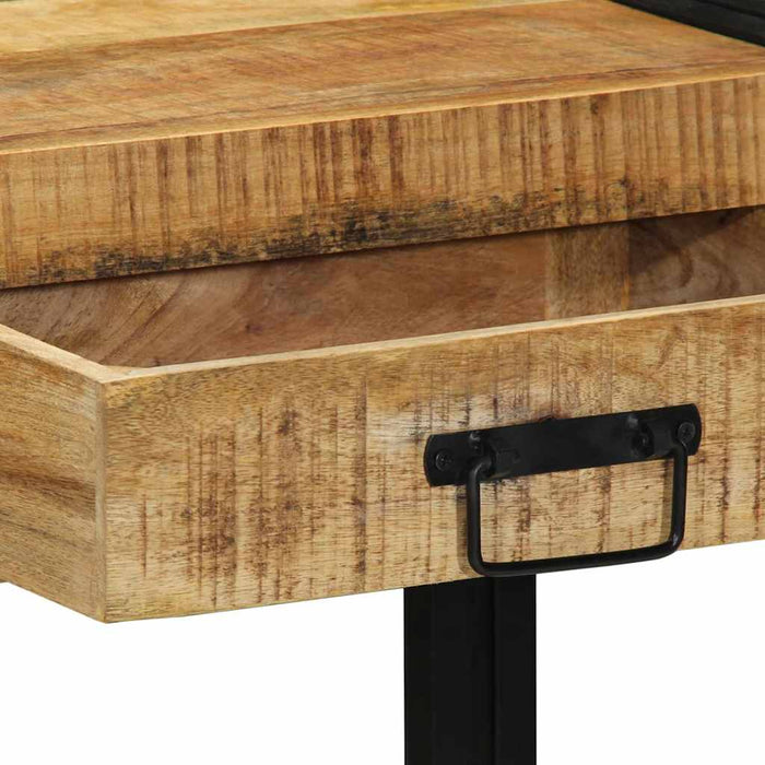 Masă de consolă Maro 90 x 33 x 75 cm Lemn de mango solid WALTI
