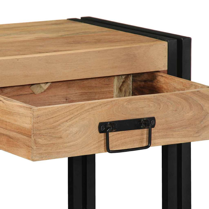 Masă de consolă Maro 90 x 33 x 75 cm Lemn Solid de Acacia WALTI