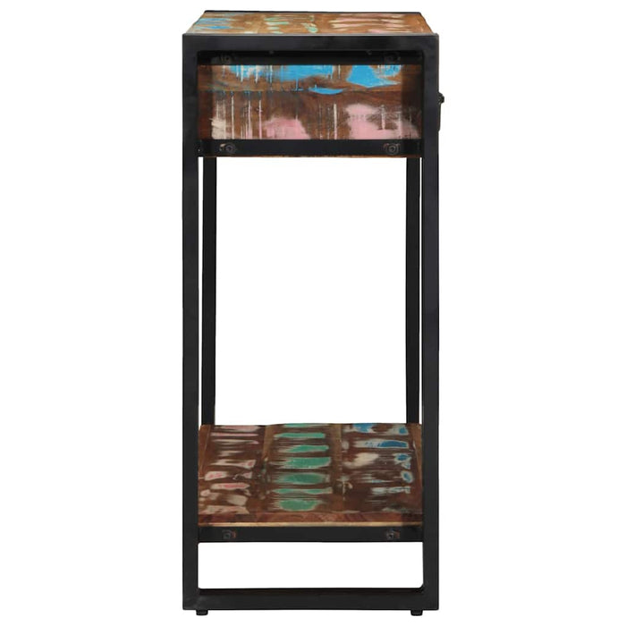 Masă de consolă cu sertar Multicolour Lemn recuperat masiv WALTI