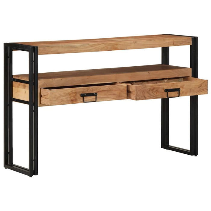 Masă de consolă Maro 120 x 33 x 75 cm Lemn Solid de Acacia - WALTI WALTI