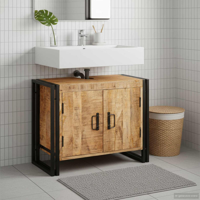 Dulap de chiuvetă Maro 71 x 33 x 58 cm Lemn de mango solid - WALTI WALTI