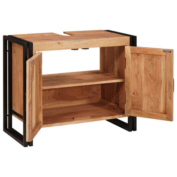 Dulap de chiuvetă Maro 71 x 33 x 58 cm Lemn Solid de Acacia - WALTI WALTI