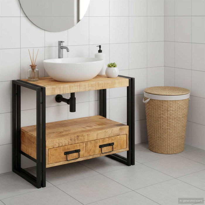Dulap pentru toaletă Maro 71 x 33 x 58 cm Lemn de mango solid - WALTI WALTI
