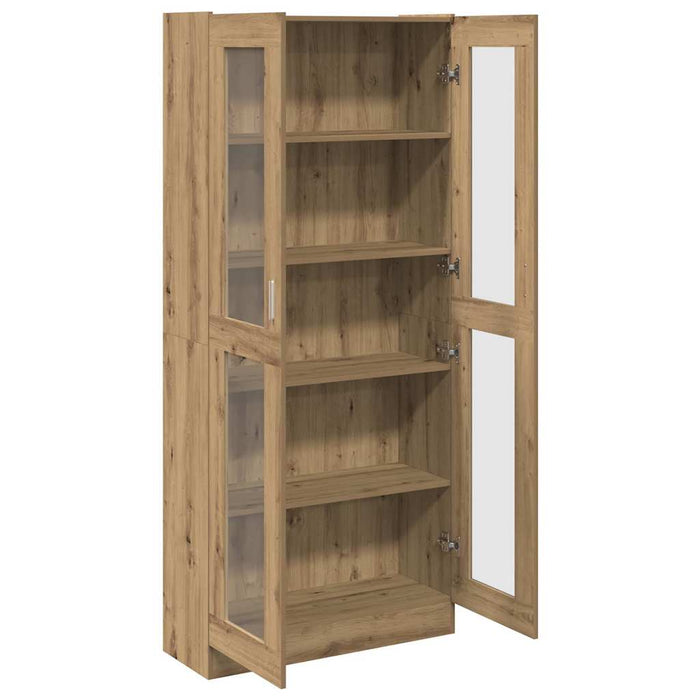 Dulap înalt, stejar artizanal, 82,5x30,5x185 cm, lemn prelucrat - WALTI WALTI