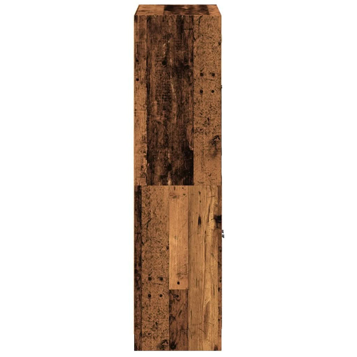 Dulap înalt cu uși, lemn vechi, 68x37x142 cm, lemn prelucrat - WALTI WALTI