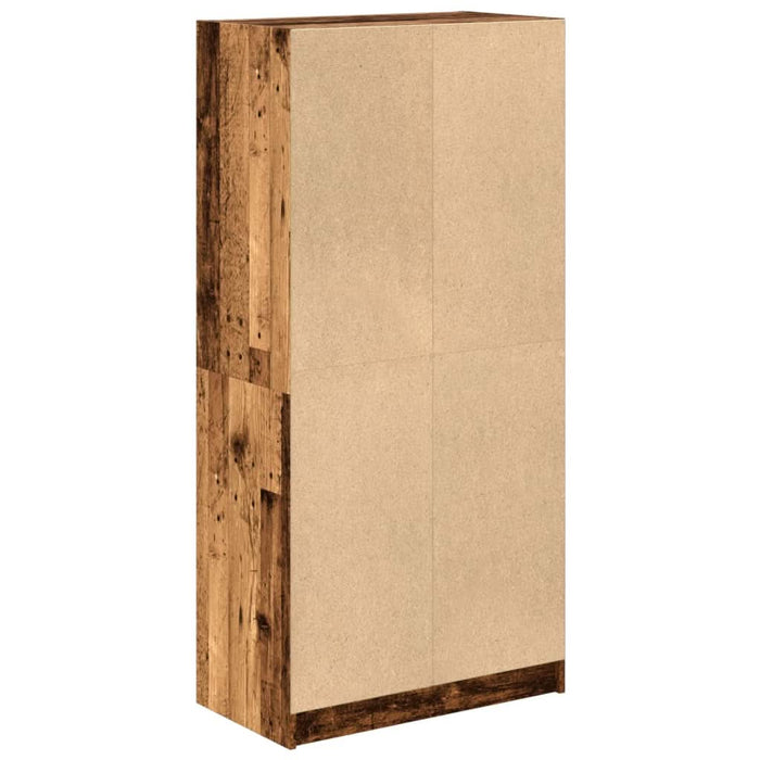 Dulap înalt cu uși, lemn vechi, 68x37x142 cm, lemn prelucrat - WALTI WALTI